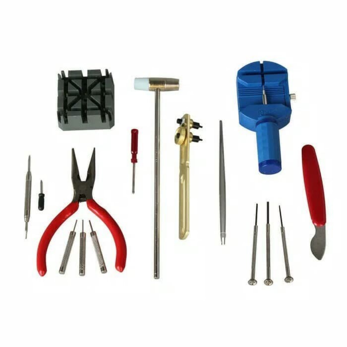 Alat Set Service Jam Tangan Tools Kit Watch pemotong Rantai Lepas Tali