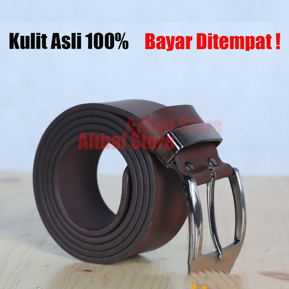 COWATHER IKAT PINGGANG PRIA Gesper Sabuk Pria Kulit Asli Sapi Penuh Pria Cow Leather Belts For Men