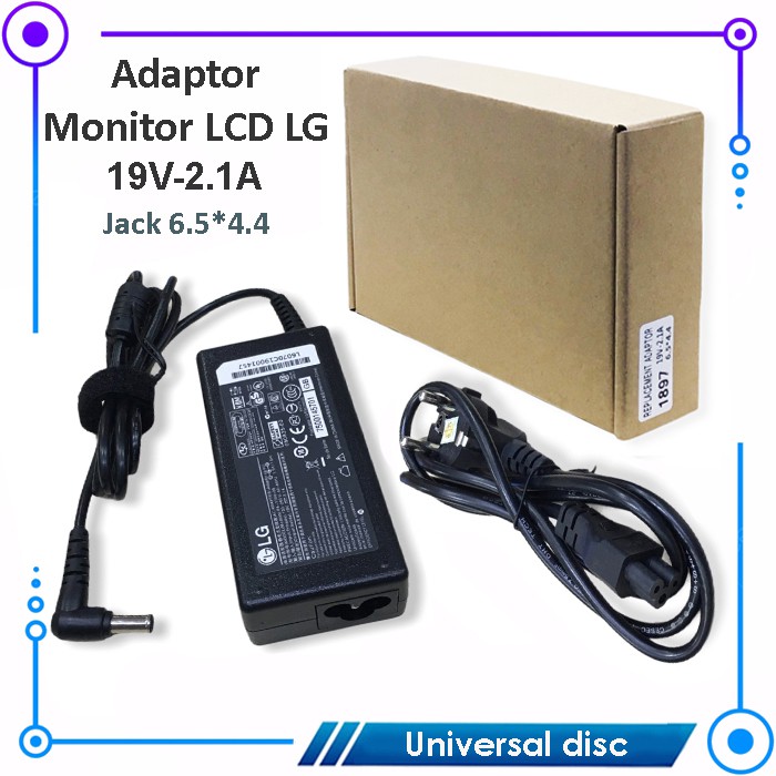 Adaptor Compatible Monitor LG 19V-2.1A Jack 6.5x4.4 (1897)