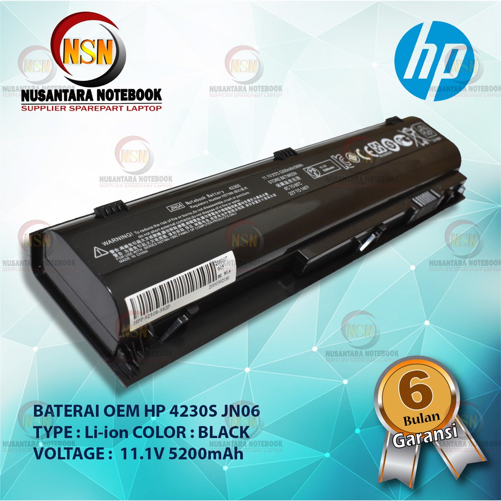 BATERAI OEM HP 4230S JN06 11.1V 5200mAh