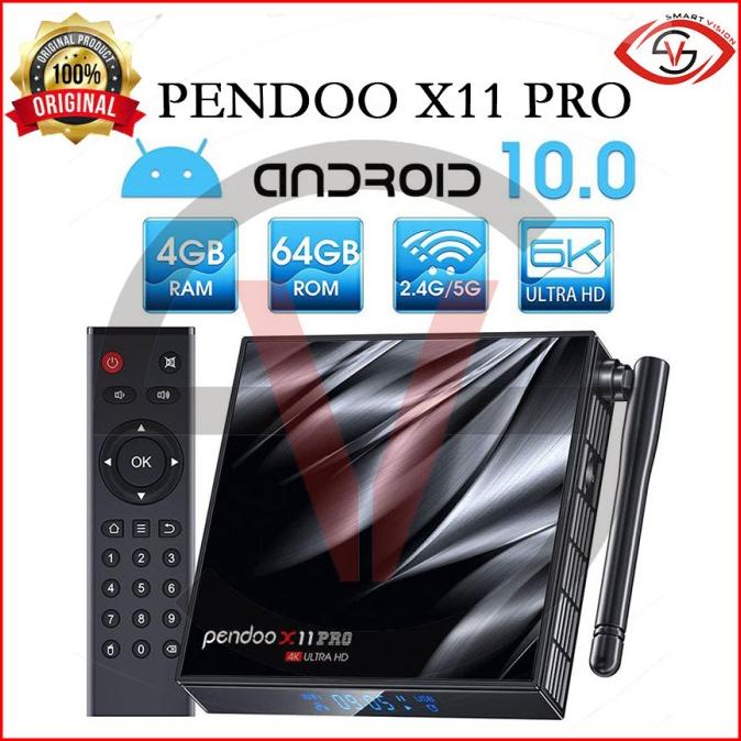 ANDROID TV BOX PENDOO X11 PRO RAM 4G ROM 64G ANDROID 10 ALLWINER H616