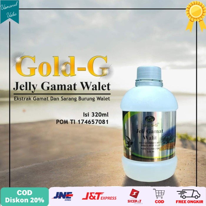 

❤COD❤ Jelly Jely Jeli Gamat Gold G Walit Ekstrak sarang burung Walet Asli