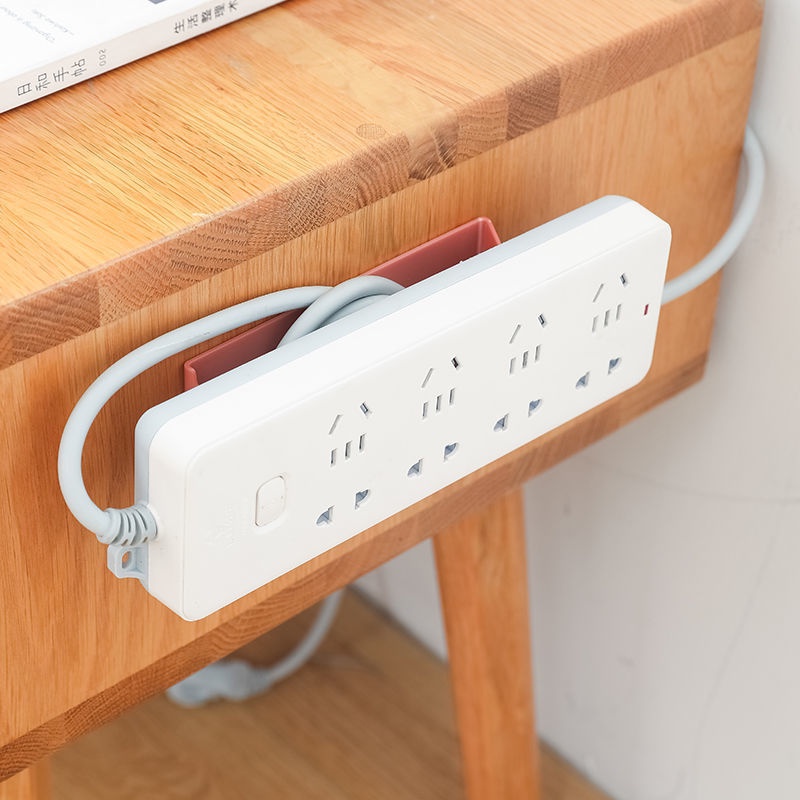 Holder Power Strip Socket Dengan Perekat Untuk Dinding