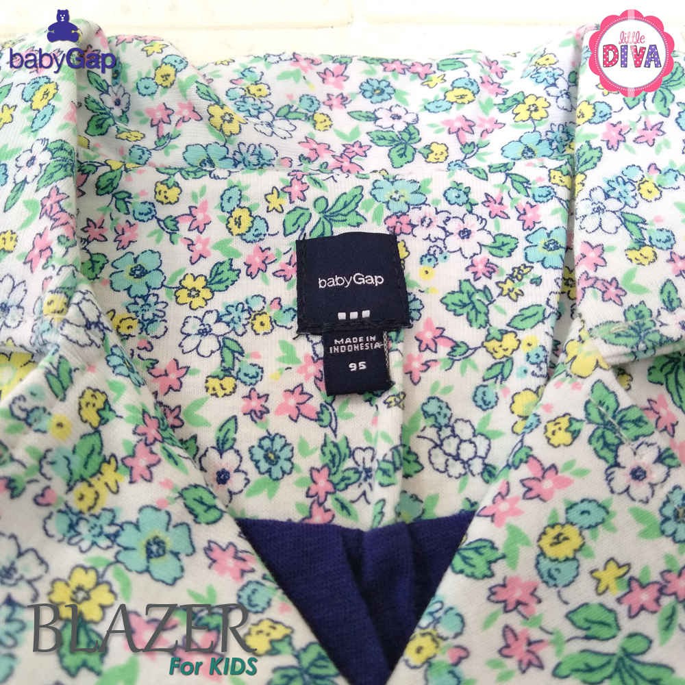 BLAZER ANAK CEWEK BABY GAP -  Jaket  - MOTIF BUNGA