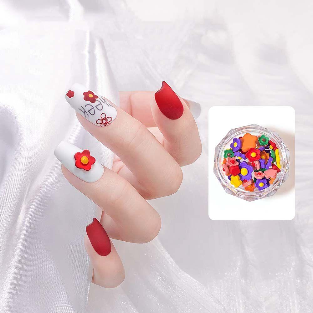 Mxbeauty Ornamen Bunga Warna-Warni Untuk Nail Art