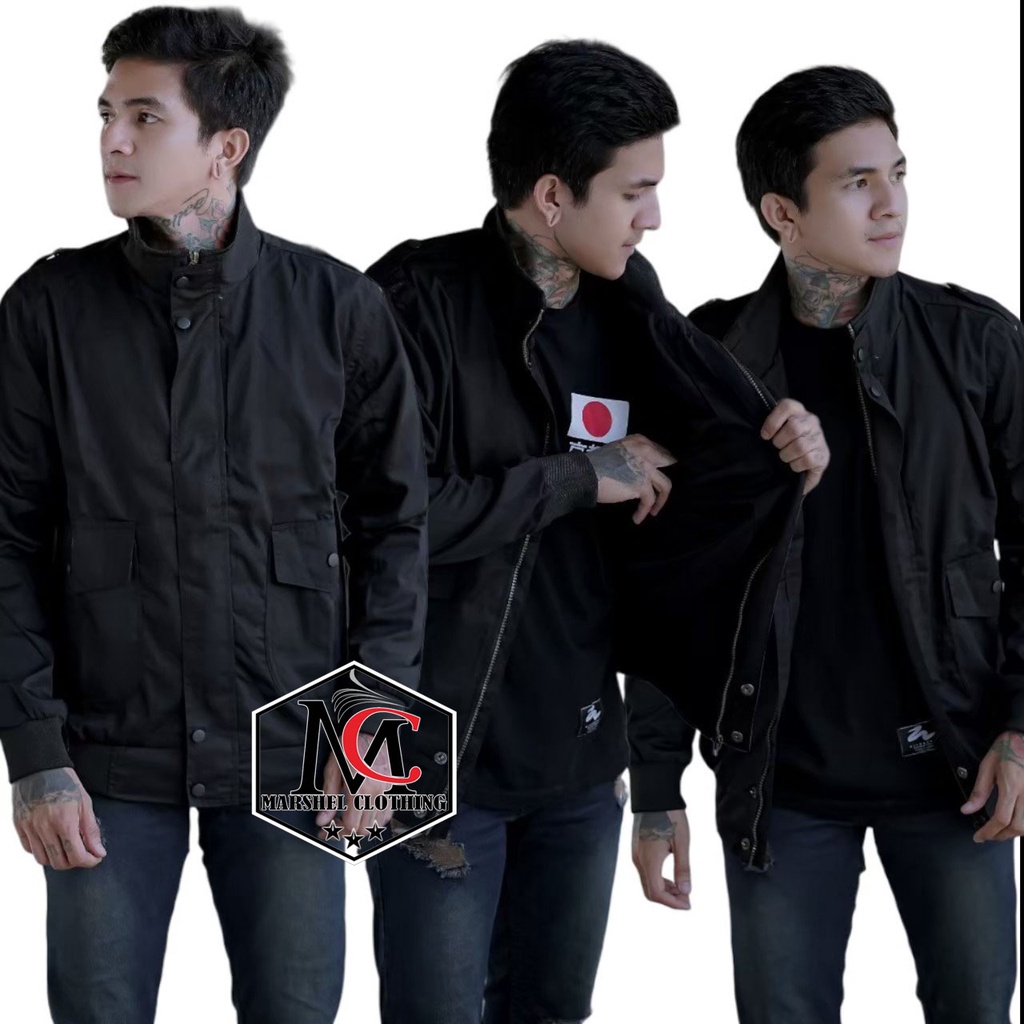 RCL - Jaket Bomber Pria / Jaket Motor Canvas Pria / Jaket Aragon Klasik Original NWS