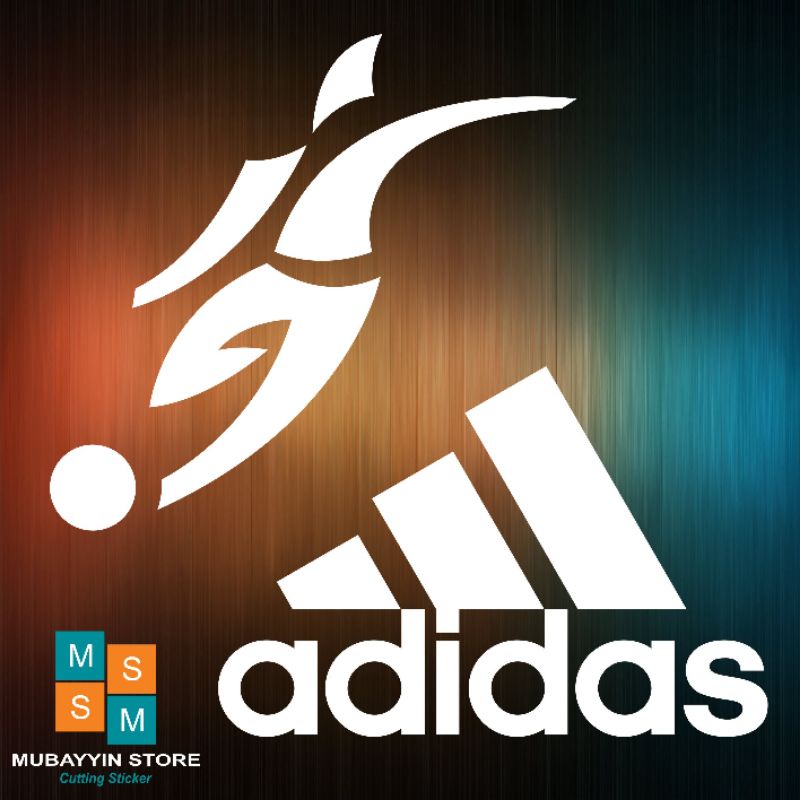 cutting sticker adidas football