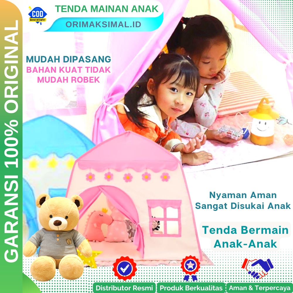 Tenda Anak Model Rumah Tenda Bermain Princess Castle Outdoor Terbaru Berkualitas