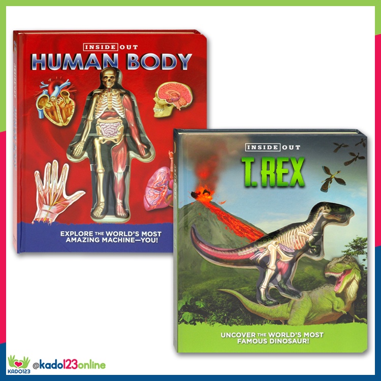 Inside Out Human Body & T-REX Board Book (KD)