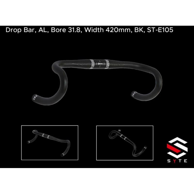 HANDLEBAR DROPBAR ROADBIKE 31.8x420MM SYTE E105 PIPIH