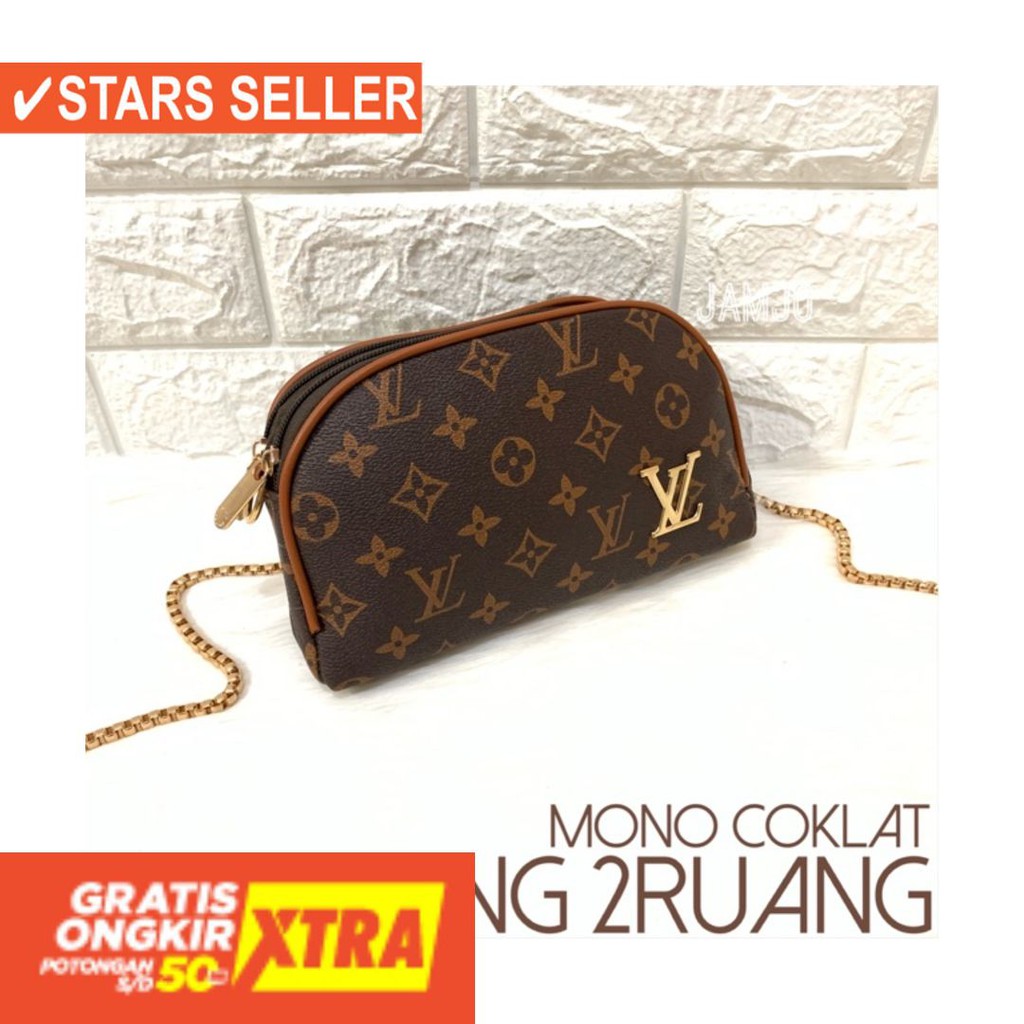 ORIGINAL CLUTCH LV KERANG 2RUANG / LV BAPAO / DOMPET / SELEMPANG / JAMJO