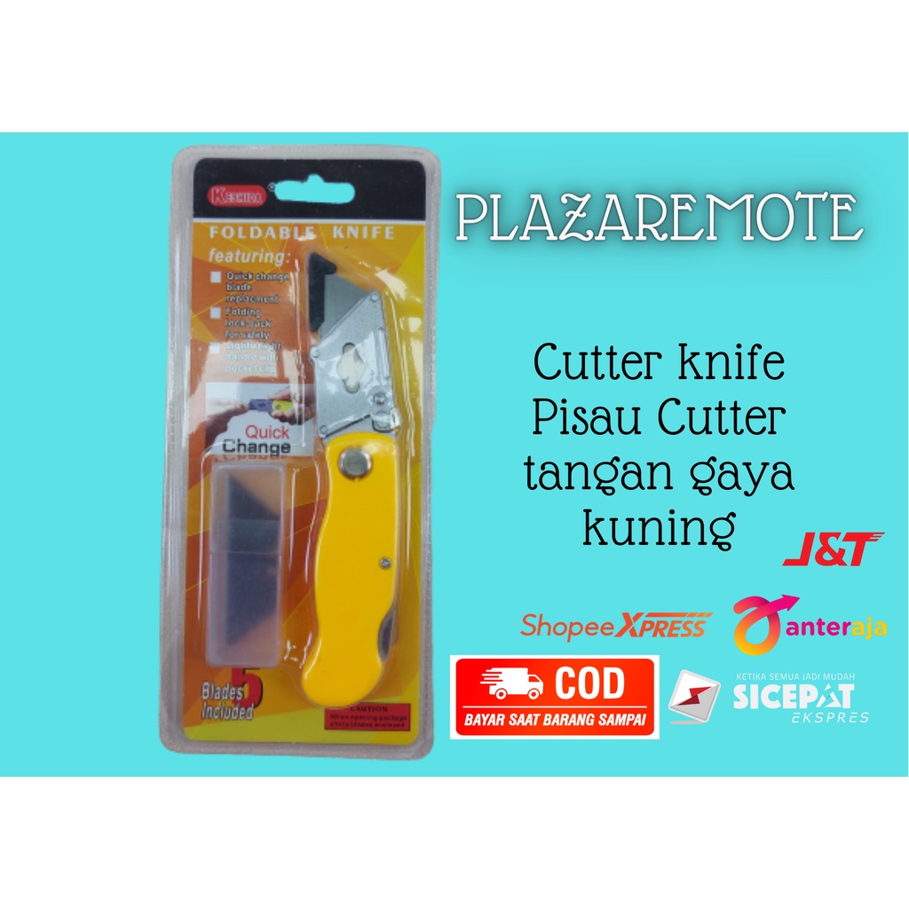 PISAU POTONG GYPSUM GRC VINYL VYNIL  FOLDING KNIFE Kertas Kardus PVC CUTTER