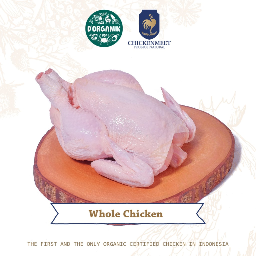 

ORGANIC CHICKEN - WHOLE CHICKEN 800 GR (AYAM ORGANIK - AYAM UTUH)