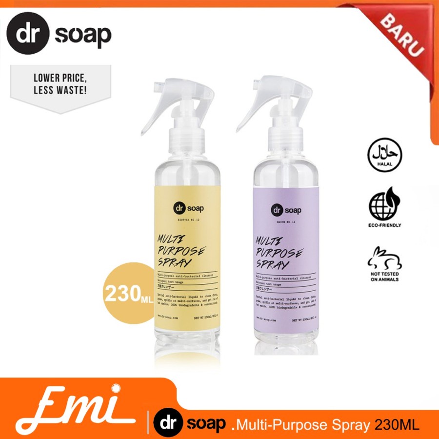 dr soap Multi Purpose Spray Pembersih Multifungsi Cleaner sabun 230ml