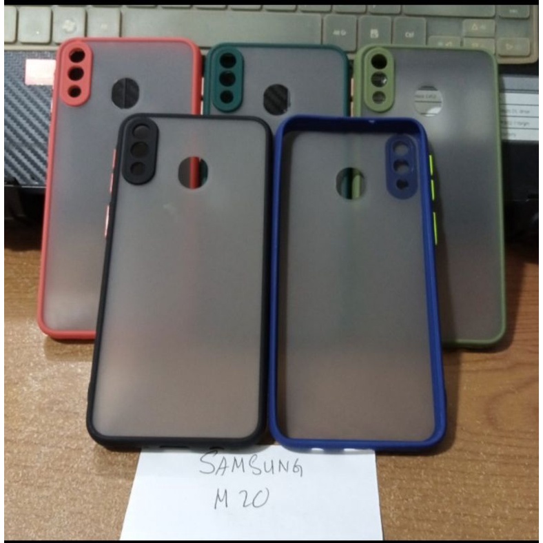 My Choice Case Samsung M20 Dove Black Hybrid Transparan