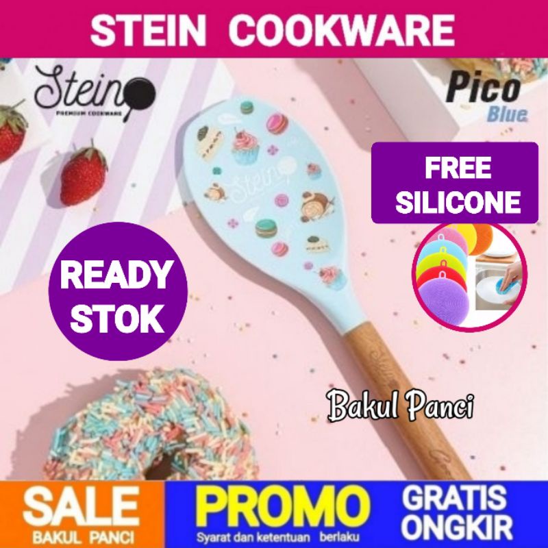 STEIN STEINCOOKWARE SPATULA PICO - SUTIL SILICON SILICONE - TURNER SODET COOKING SPOON SILIKON - PIC