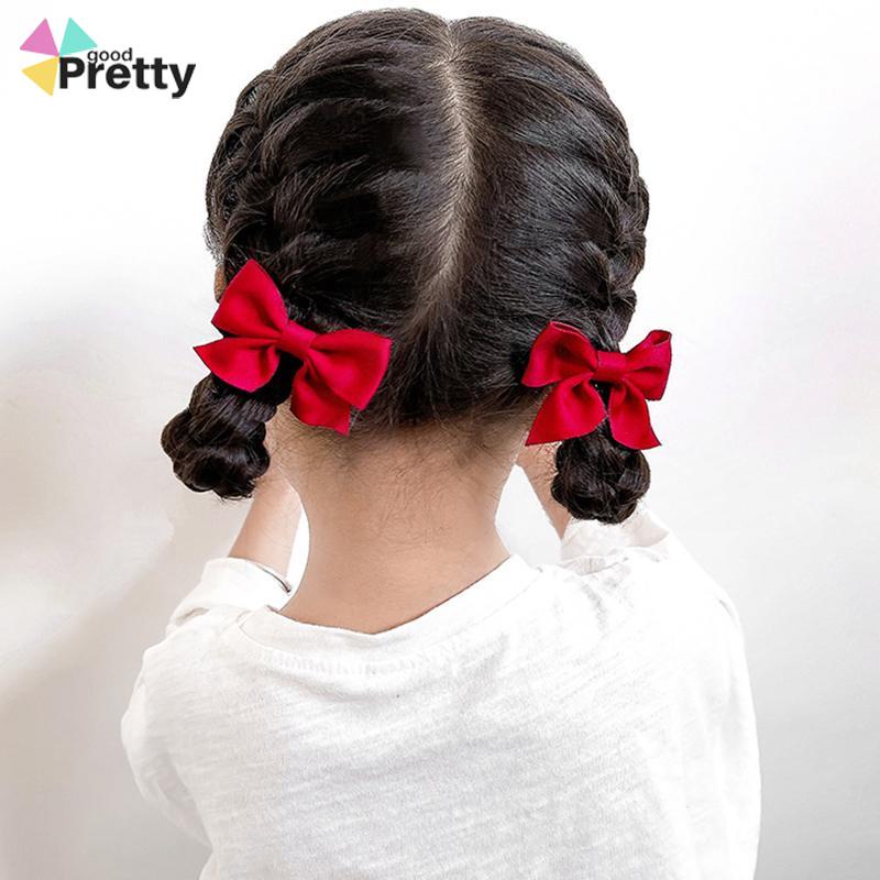 2pcs/set Jepit Rambut pita anak Perempuan model korea / jepitan rambut pita lucu anak model korean - PD