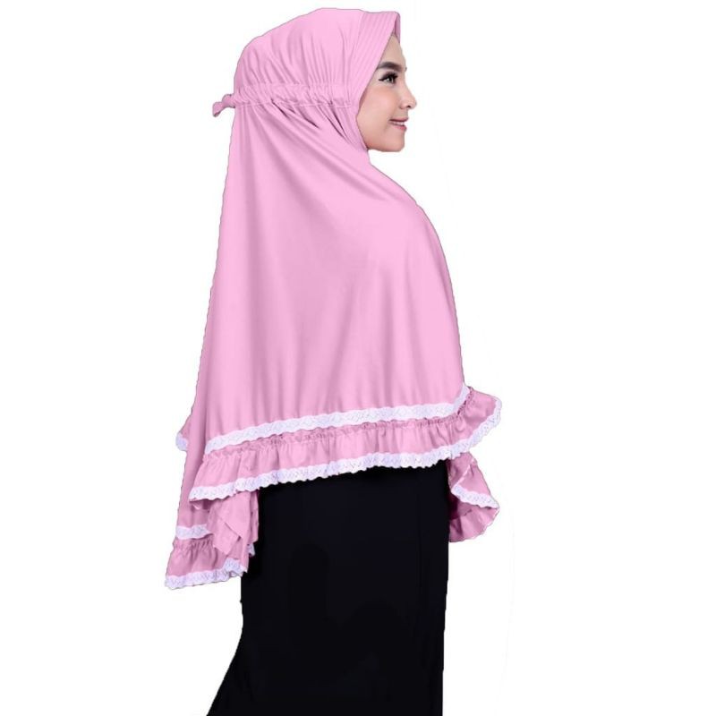 Medan Termurah New Cantik Hijab Soft Jumbo/Jilbab Jersey Hyget Hazna 2 Rempel