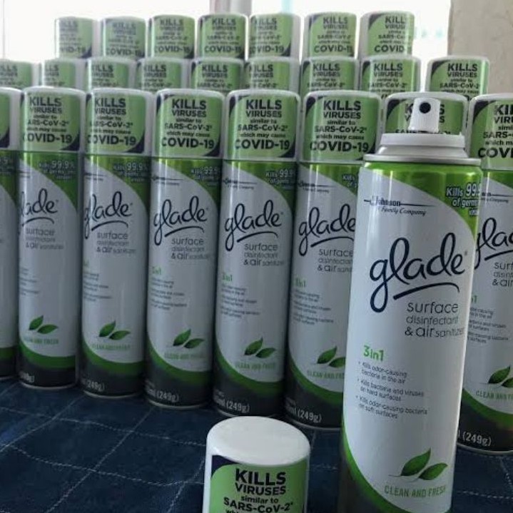 ( Ekonomis ) glade / glade disinfektan / glade disinfectant / glade pengharum ruangan / glade spray