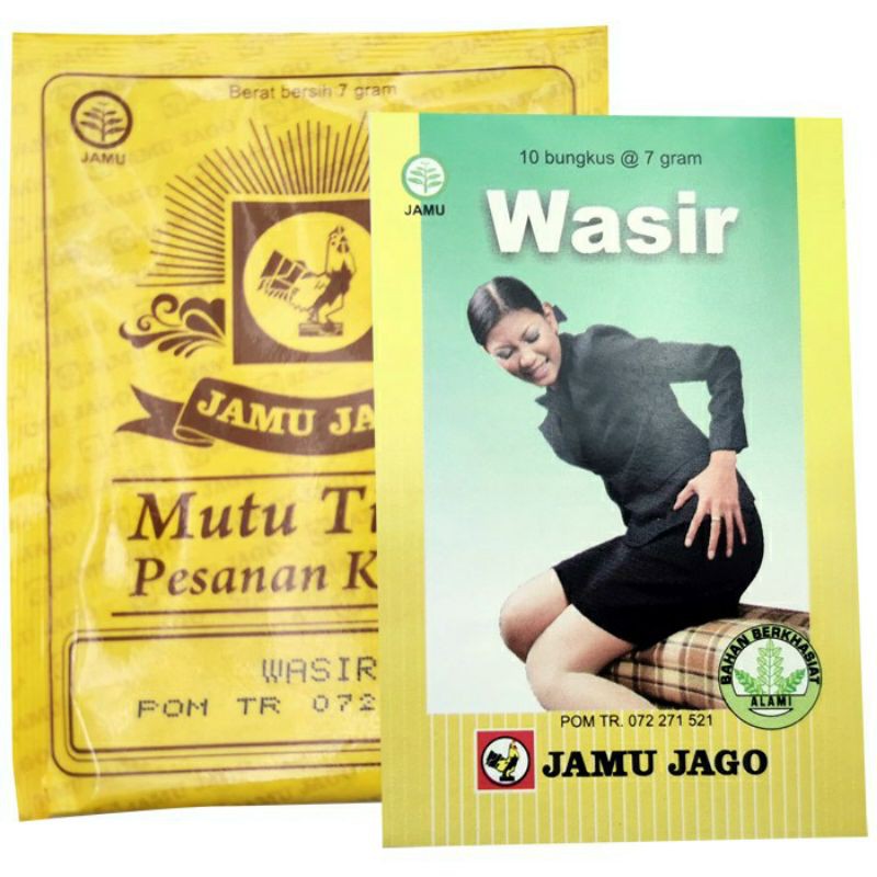 wasir jamu jago isi 10 sachet
