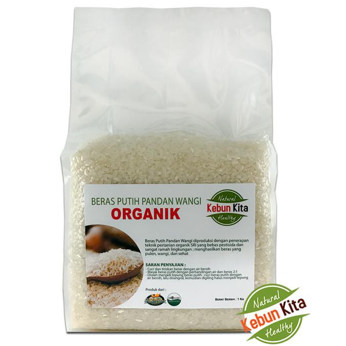 

PROMO ENAK Beras Putih Organik Pandan Wangi 1kg Terlaris