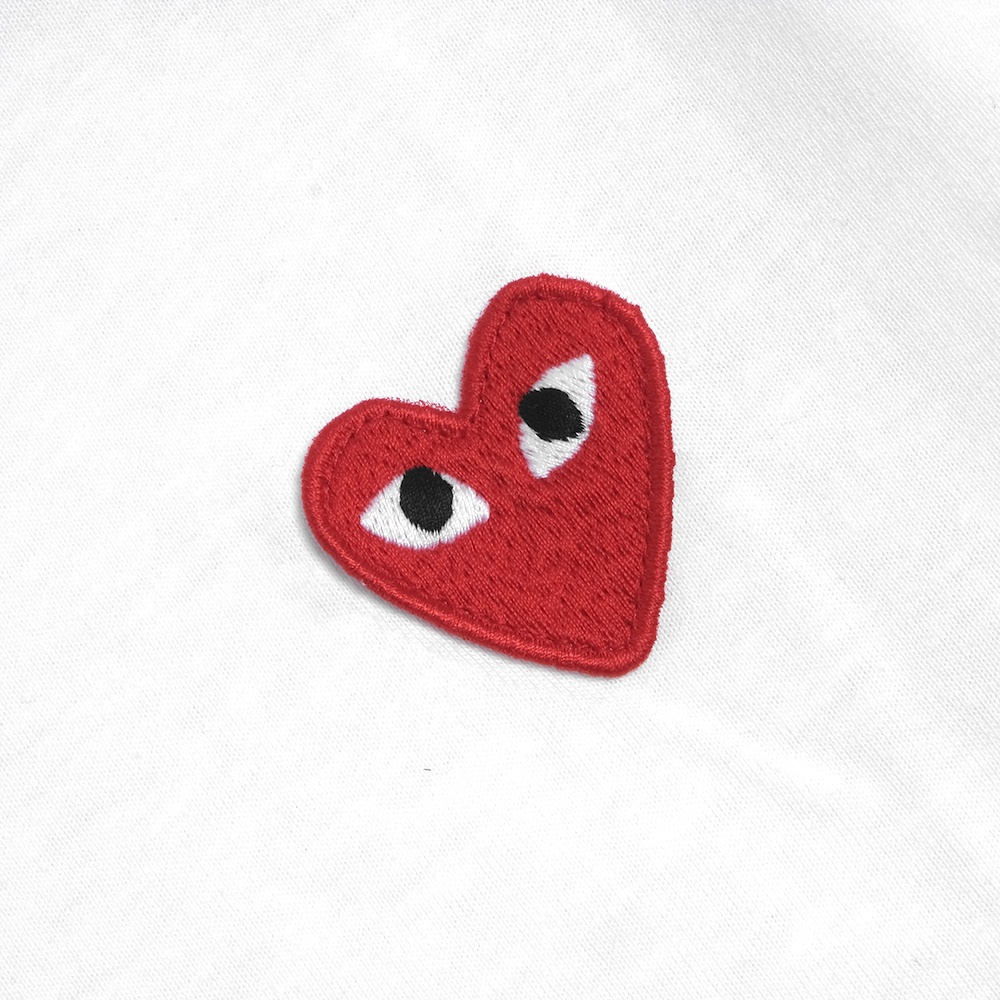 CDG Play Bottom Half Heart T-Shirt White