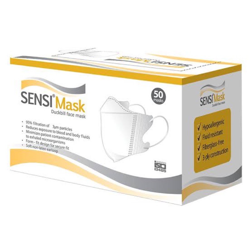 SENSI DUCKBILL FACE MASK 50 PCS / MASKER SENSI DUCKBILL ISI 50