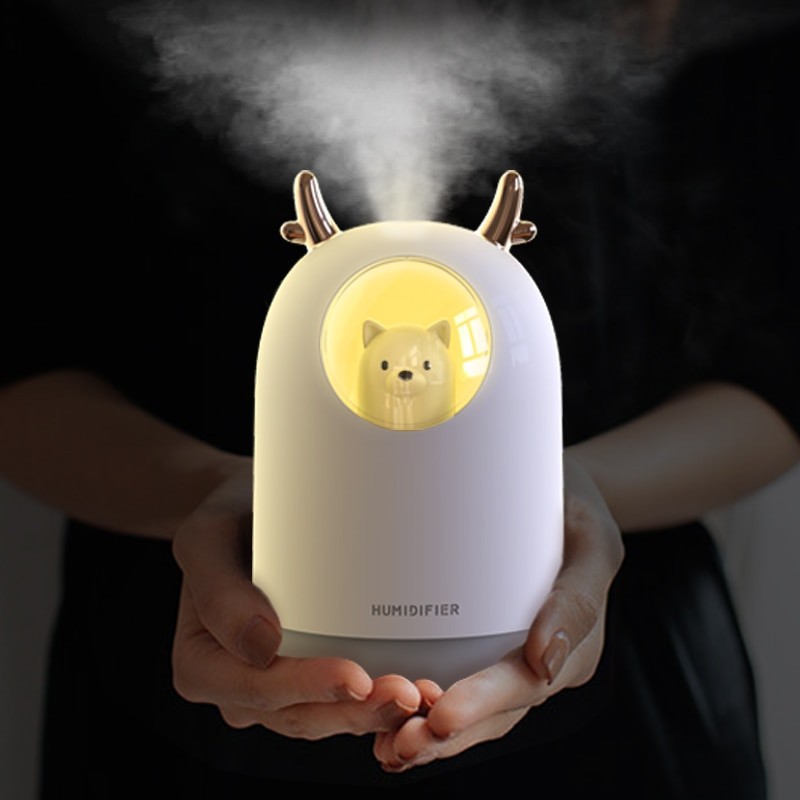 Pet Diffuser Humidifier LED RGB Aroma Essential Oil isi 300ml White