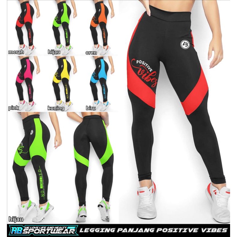 Legging Panjang Positive Vibes AB Sportwear