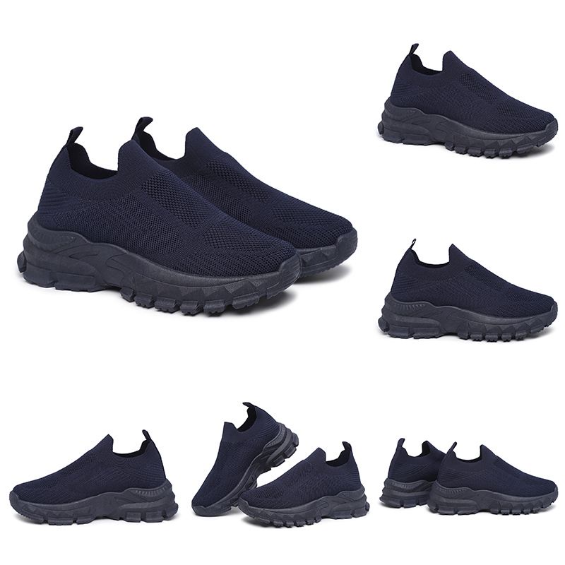 [GROSIR][COD] SEVEN_DAY SEPATU RAJUT SLIP ON WANITA OLAHRAGA TANPA TALI SPORT SHOES NAVY FZ-189