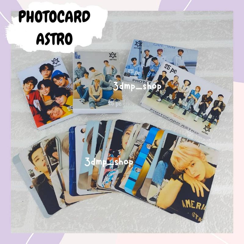 [25 lembar] Lomocard Astro Season Greating 2021 Eunwoo All yours photocard lomo photo card kartu