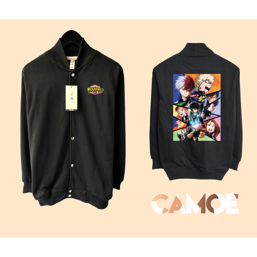 Jaket Baseball Varsity Anime Boku no hero academia Deku Izuku