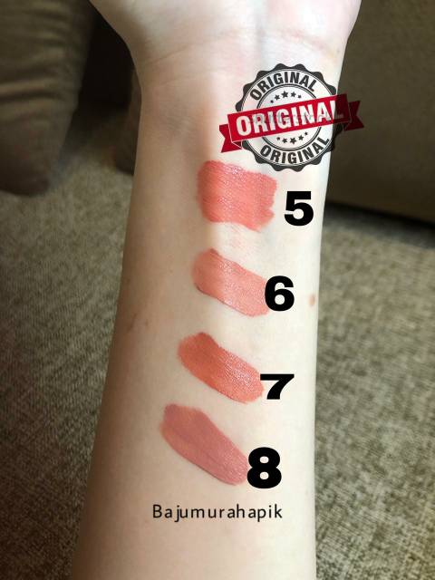 Lipstick Wanita Orsini Lip Cream Matte BPOM Bagus hasilnya no 1/2/3/4