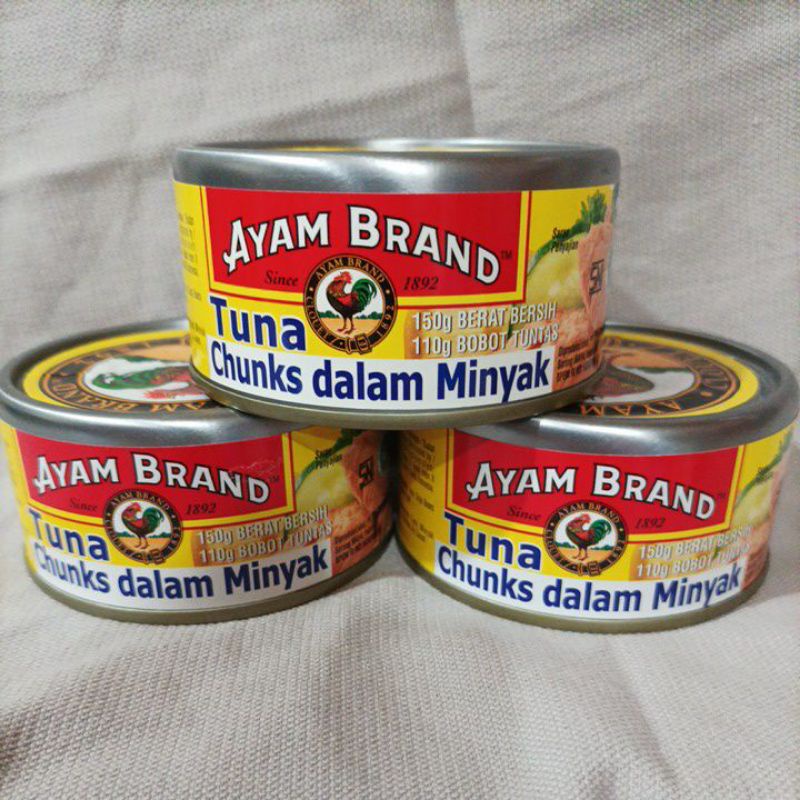 

Ayam brand tuna chunks dalam minyak 150g