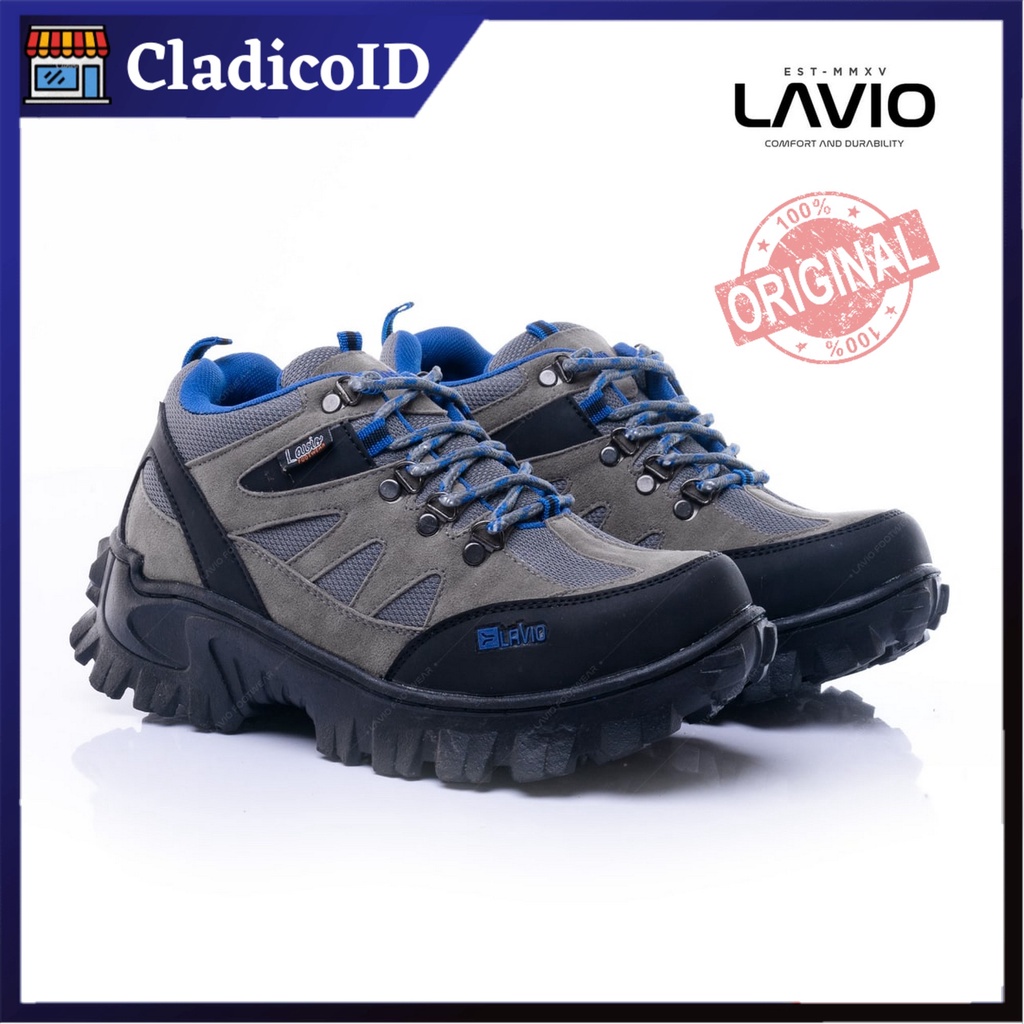 LAVIO Sepatu Pria Safety Boot Ujung Besi High Quality Premium Sefty Shoes Boots Kerja Lapangan Proyek Outdoor Mendaki Gunung Haiking