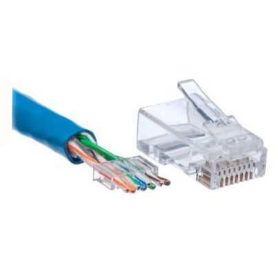 Konektor RJ45 Connector RJ 45 PIN LAN Cat5e Cat6 Satuan Jaringan