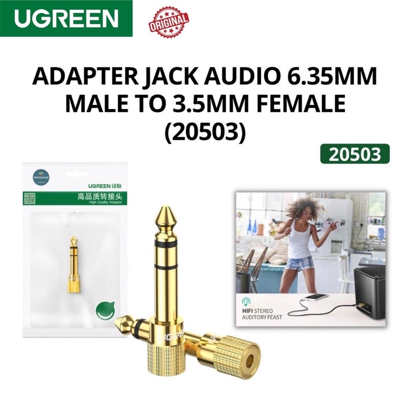 Jual Ugreen Audio Adapter Mm Mm Male To Mm Aux Jack Female