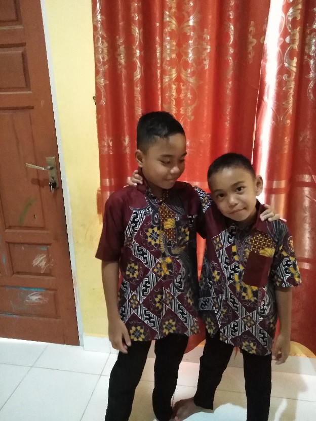 Batik Couple Keluarga Sania Ruffle Ori Ndoro Jowi Dnt Kenari Maron