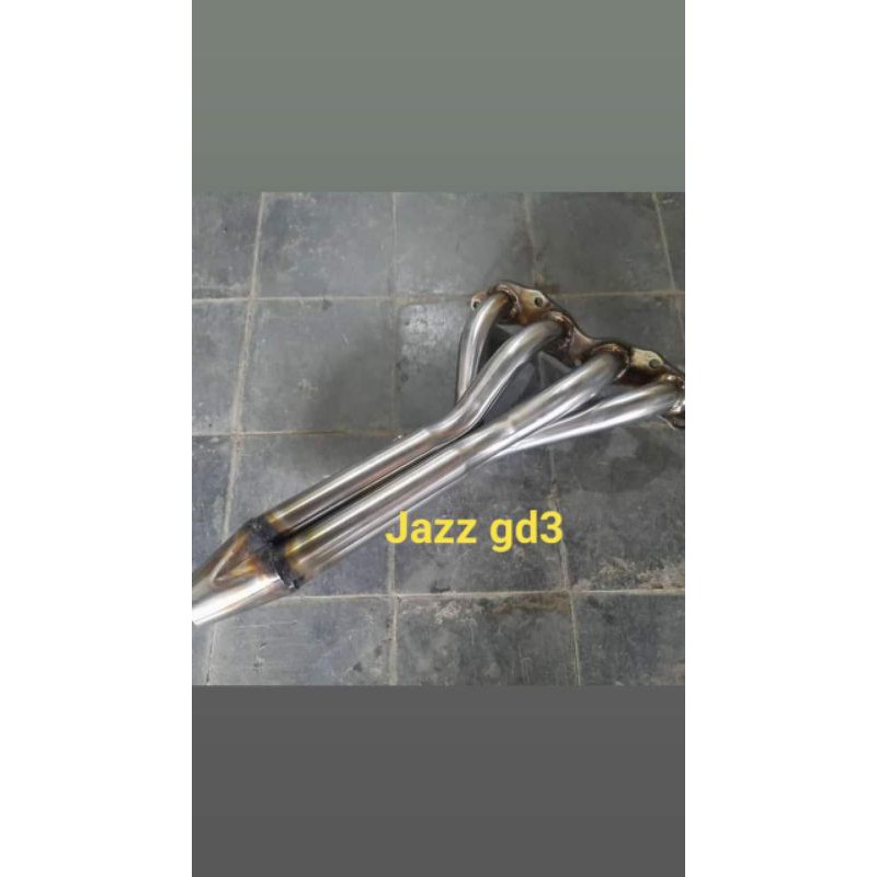 knalpot mobil header panjang jazz gd 3