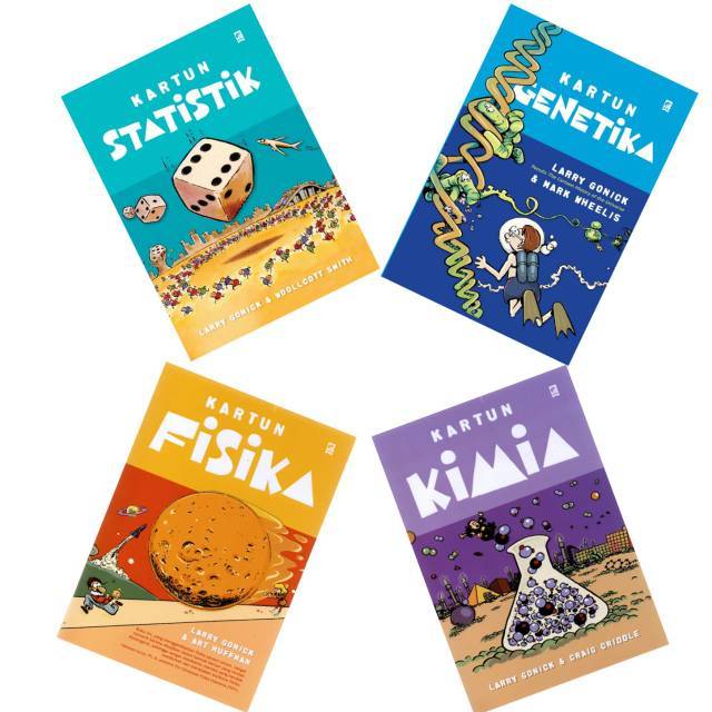 Buku Kartun Fisika Kartun Kimia Statistik Genetika Non Komunikasi Lingkungan By Larry Gonick Shopee Indonesia