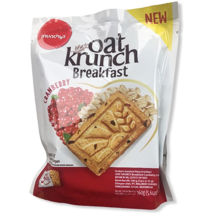 Munchys Oat Krunch Breakfast Cranberry / Oat Krunch Cranberry 160 Gram