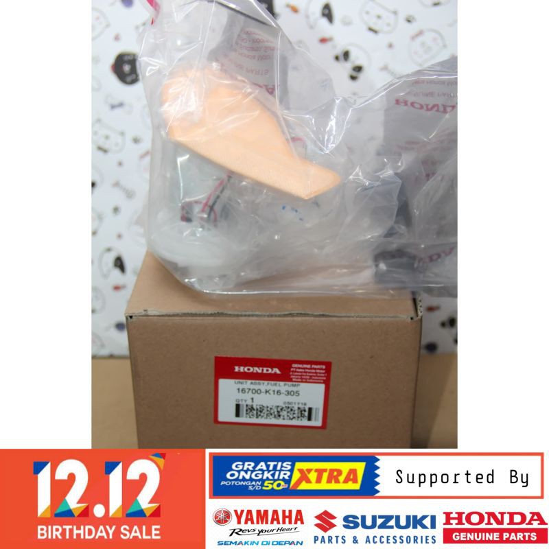 DIJAMIN ASLI POMPA BENSIN FUEL PUMP ASSY HONDA BEAT FI SCOOPY FI ORIGINAL BERKUALITAS