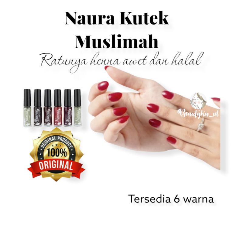 HALAL &amp; ORIGINAL - KUTEK NAURA HENA NAURA KUTEK MUSLIMAH 5ml