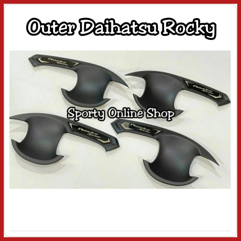 Handle Outer Pintu Raize Rocky Warna Hitam Dop