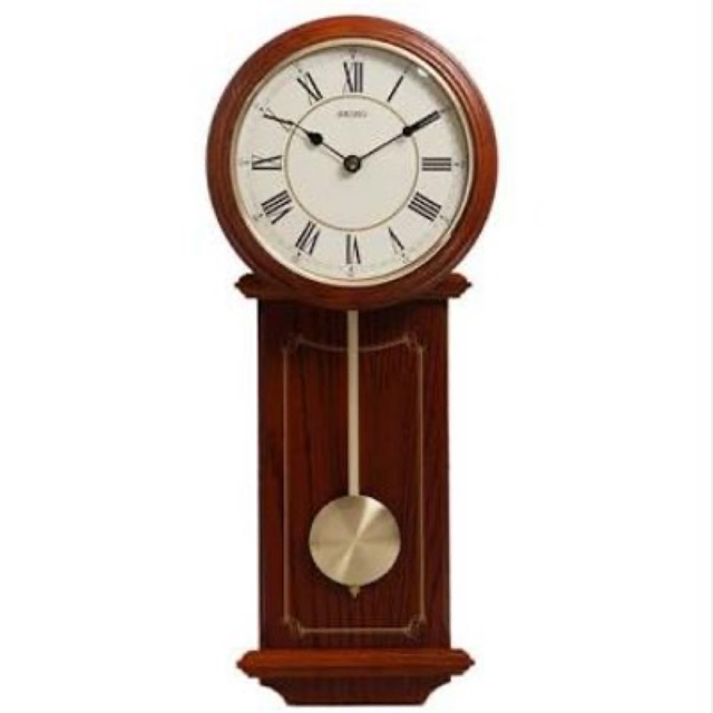 Jam Dinding SEIKO CLOCK QXC213 QXC213B Wood Pendulum ORIGINAL