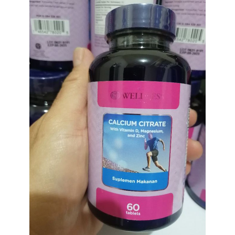 Wellness Calcium Citrate with Vitamin D 60Tablet