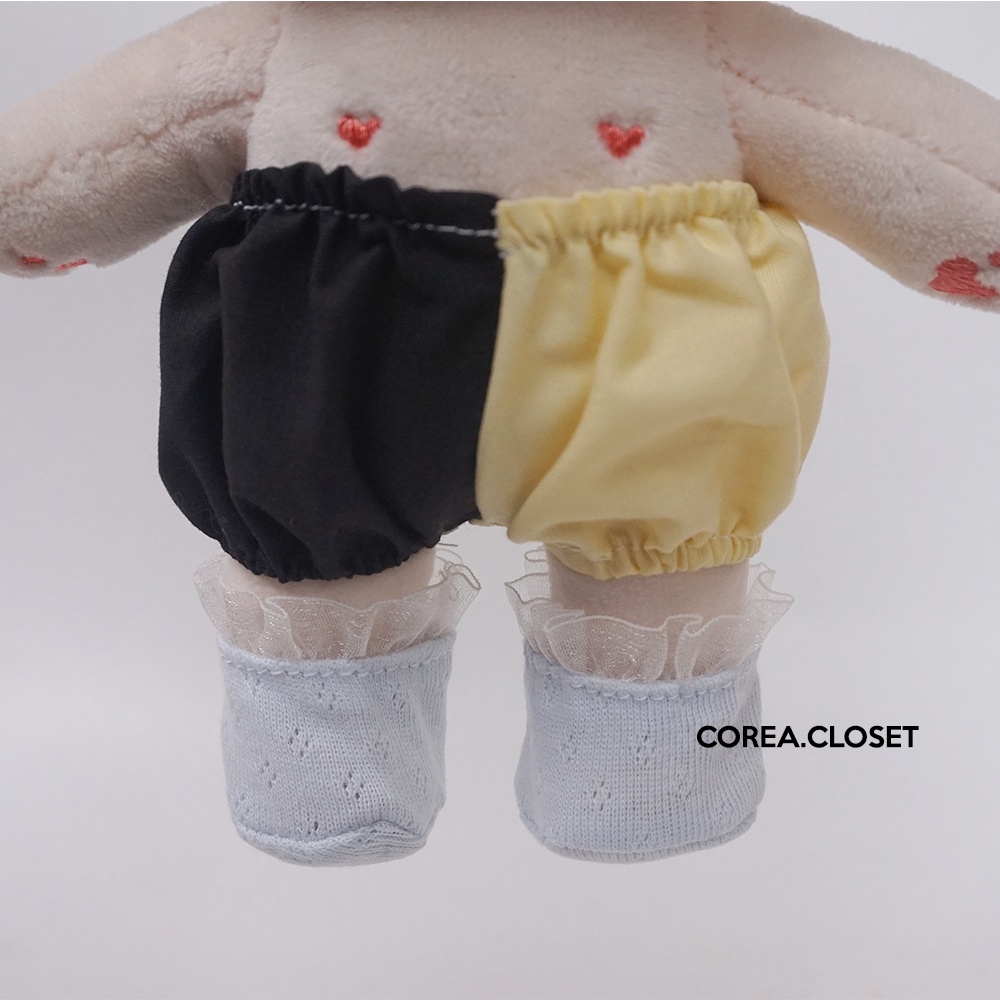 READY STOCK 20cm Skzoo Kpop doll clothes  kaos kaki bayi -  Baby Lace socks - Color  Baby Blue ( EXO