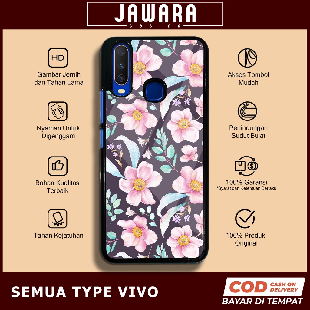 Case Vivo Y12 Y15 Y17 Y12i Y11 Case Hp Vivo Y12 Y15 Y17 Y12i Y11 Premium Glossy Case [FLWR] Jawara C