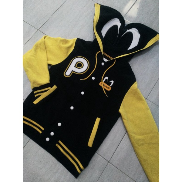 Pancoat-Varsity Pop eye Black&Yellow Original