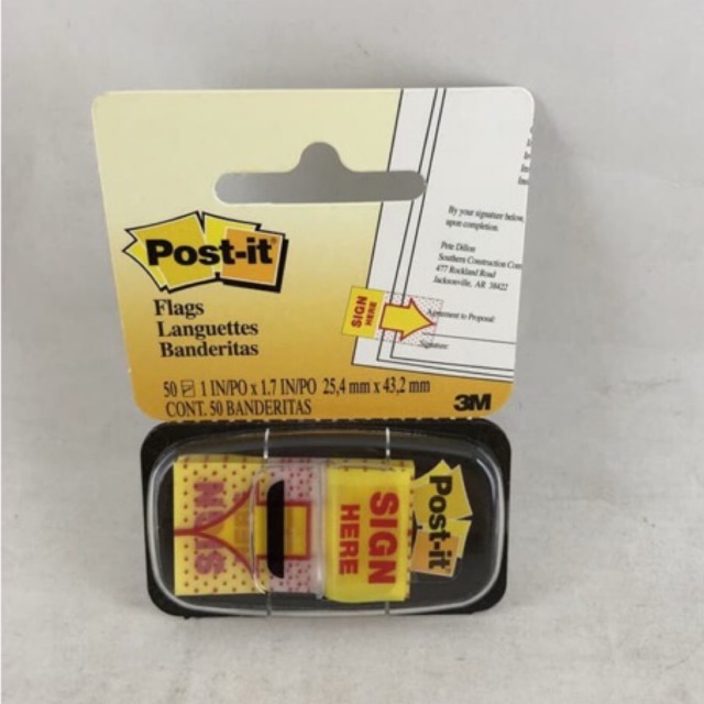 

Post-it Sign Here Flags 3M 50pcs Post it 25,4mm x 43,2mm